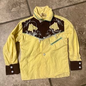 Toddler vintage J Bar T pearl snap shirt